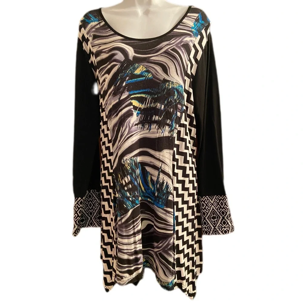 Aster by Firmiana Abstract Tunic, Size XL - Picture 1 of 4